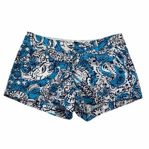 Lily Pulitzer | Blue 100% Cotton The Walsh Shorts